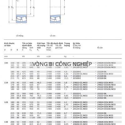 Ổ tang trống SKF d 100 – 130 mm 24020 23120 24120 22220 23220 21320 22320 23022 24022 23122 24122 22222 23222 22322 23024 24024 23124 24124 22224 23224 22324 23026 24026 23126 24126 22226 23226 22326 CCK30/W33 CCK/W33 CC/W33 E EK CC CCK Catalog