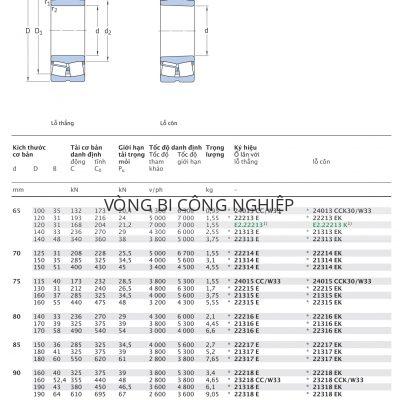 Ổ tang trống SKF d 65 – 95 mm 24013 22213 21313 22313 22214 21314 22314 24015 22215 21315 22315 22216 21316 22316 22217 21317 22317 22218 23218 21318 22318 22219 21319 22319 CCK30/W33 CCK/W33 CC/W33 E EK CC CCK Catalog