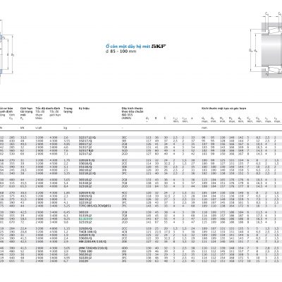 Ổ côn một dãy hệ mét d 85 – 100 mm 32217 32217 33217 30317 31317 32317 32018 33018 33118 30218 32218 30318 31318 32318 32019 33019 30219 32219 T7FC 095/CL7CVQ051 30319 31319 32319 E2.32319 32920 T4CB 100/Q 32020 33020 HM 220149/110/Q JHM 720249/210/Q T2EE 100 30220 32220 33220 X/QCL7C /Q J2/Q /QCL7C BJ2/QCL7C J2/QCL7C X/Q Catalog